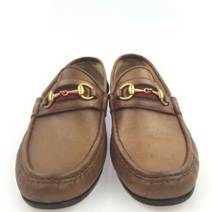 Gucci Camel horsebit loafers (AA Narrow size)